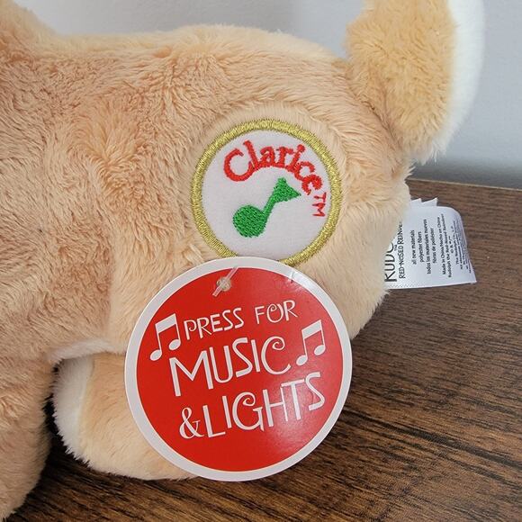 Rudolph Red Nosed Reindeer Clarice Plush Music Lights Christmas Holiday Toy NEW - Picture 7 of 10